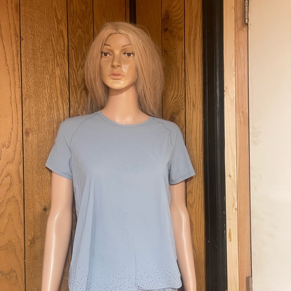 Lululemon" Quick Pace Short Sleeve Blue Cast - Picture 7 of 12